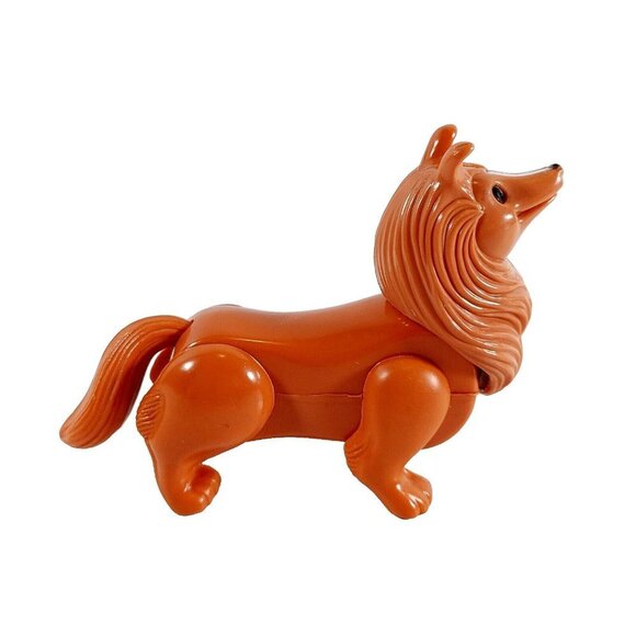 PLAYSKOOL Lil Playmates BROWN COLLIE FARM DOG PET Puppy Doggie  Vintage - Picture 2 of 4